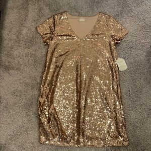 Rose gold dress